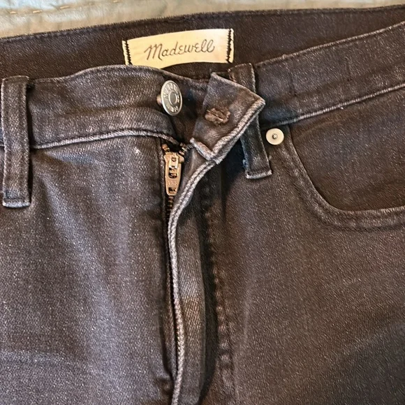 Madewell Women's Straight Leg Jeans - Washed Black - Picture 3 of 6
